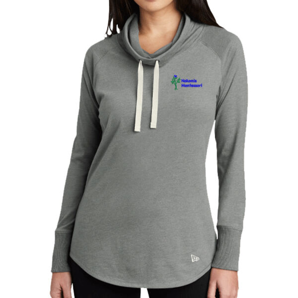 New Era ® Ladies Sueded Cotton Blend Cowl L/S Tee - Embroidered Logo Thumbnail