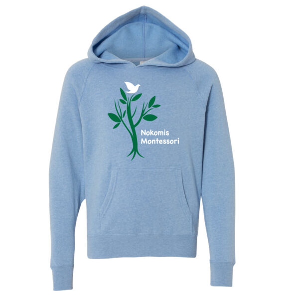 Independent Trading Co. - Youth Special Blend Raglan Hooded Sweatshirt - Printed Logo Thumbnail