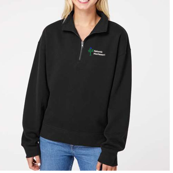 MV Sport - Women's Sueded Fleece Quarter-Zip Sweatshirt - Embroidered Logo Thumbnail