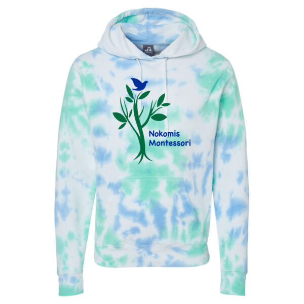 J. America - Tie-Dye Fleece Hooded Sweatshirt - Printed Logo Thumbnail
