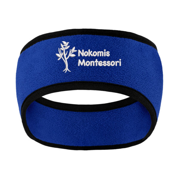 Port Authority® Two-Color Fleece Headband - Embroidered Logo Thumbnail