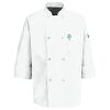 Eight Pearl Button Chef Coat with Thermometer Pocket Thumbnail