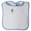 Infant Contrast Trim Terry Bib Thumbnail