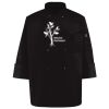 Ten Pearl Button Black Chef Coat Thumbnail