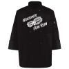 Ten Pearl Button Black Chef Coat Thumbnail