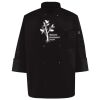 Ten Pearl Button Black Chef Coat Thumbnail